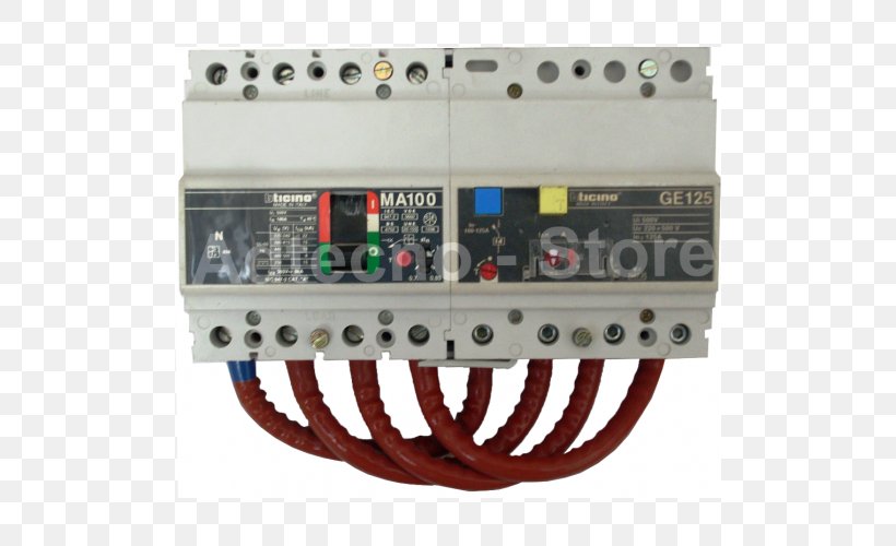 Circuit Breaker Electronics Disjoncteur à Haute Tension Bticino Residual-current Device, PNG, 500x500px, Circuit Breaker, Ampere, Bticino, Circuit Component, Distribution Board Download Free