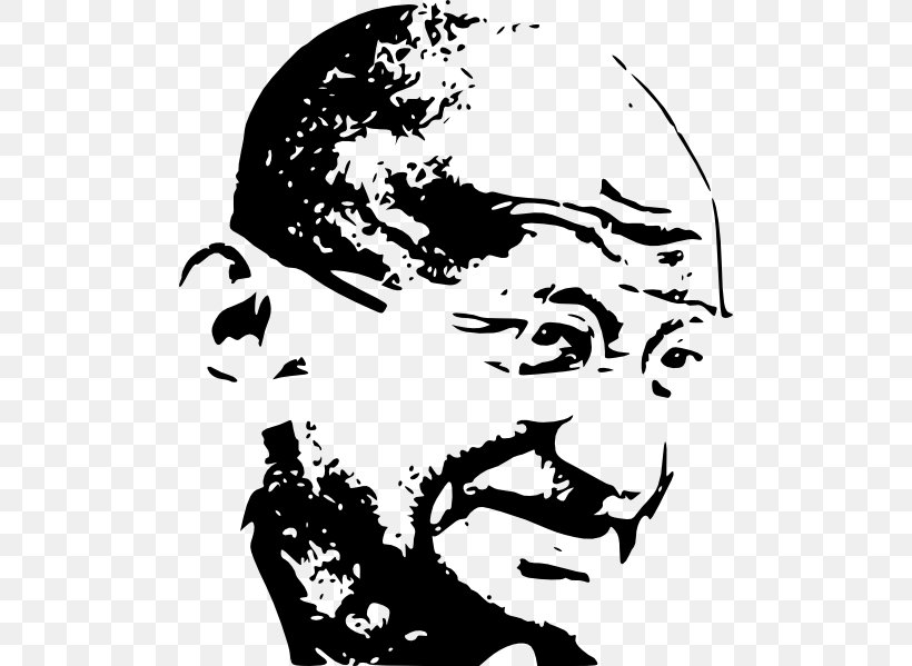 Gandhi/ Gandhi Dandi Clip Art, PNG, 498x599px, Gandhi Gandhi, Art, Black, Black And White, Dandi Download Free