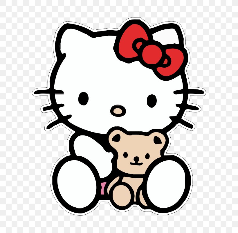 Hello Kitty Vector Graphics Image Clip Art ディアダニエル, PNG, 800x800px, Watercolor, Cartoon, Flower, Frame, Heart Download Free