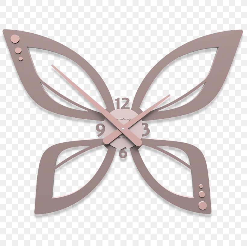 Clock Butterfly Linea Tavoli E Sedie Furniture Formato Dell'ora, PNG, 1025x1024px, Clock, Butterfly, Color, Furniture, Hour Download Free