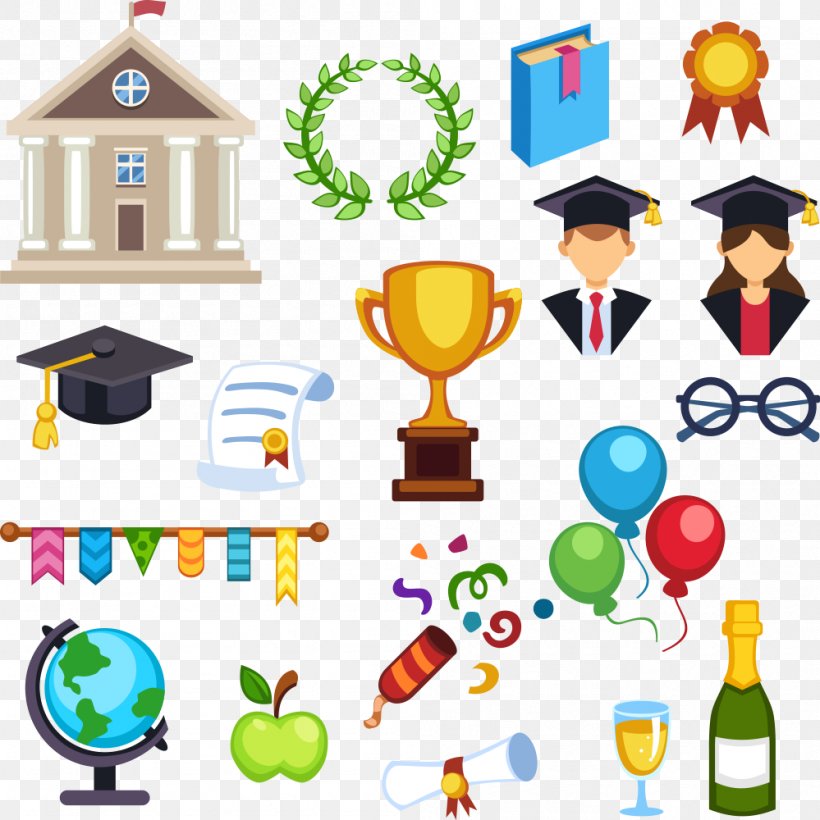 Graduation Ceremony Diploma Clip Art, PNG, 999x1000px, Graduation Ceremony, Academic Certificate, Artwork, Diploma, Education Download Free