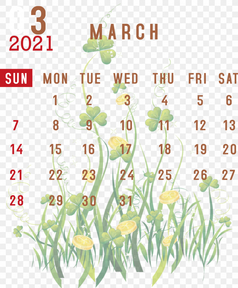 March 2021 Printable Calendar March 2021 Calendar 2021 Calendar, PNG, 2476x3000px, 2021 Calendar, March 2021 Printable Calendar, Cartoon, Flower, Image Sharing Download Free