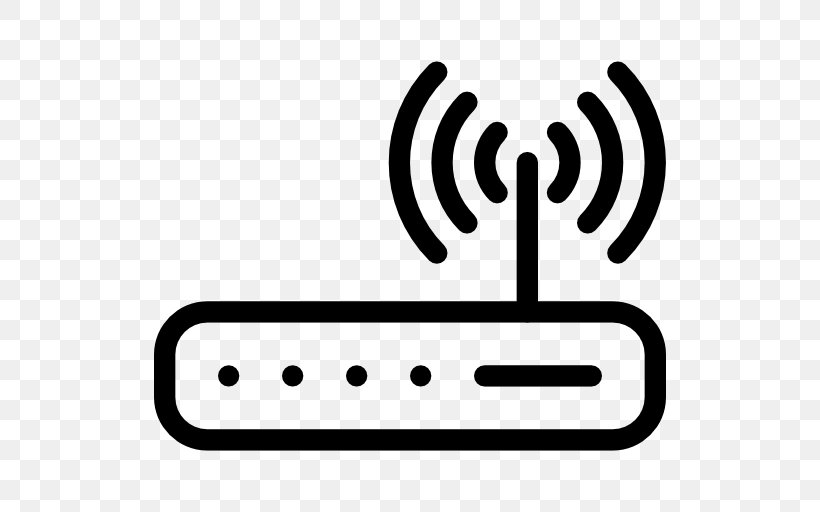 Wi-Fi Hotspot Wireless LAN Router, PNG, 512x512px, Wifi, Area, Black And White, Computer Network, Hotspot Download Free