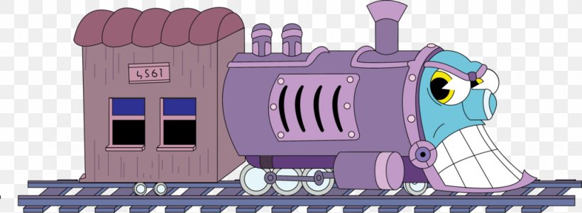 Express Train Cuphead Locomotive, PNG, 1024x376px, Train, Art, Boss, Cartoon, Cuphead Download Free