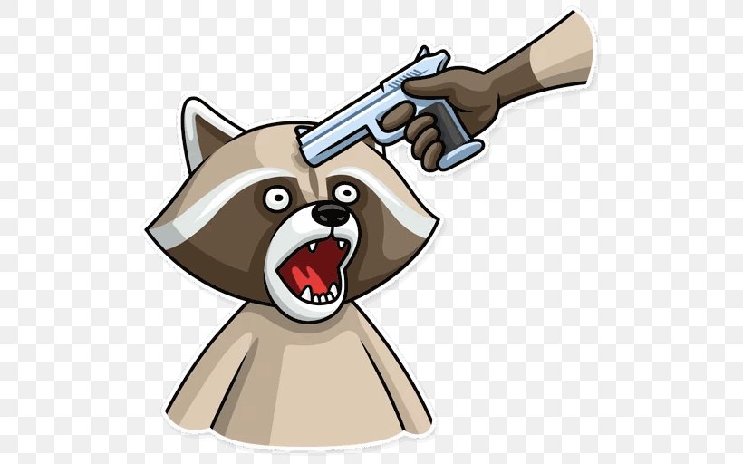 Raccoon Dog Sticker Telegram Crime, PNG, 512x512px, Raccoon, Carnivoran, Cartoon, Crime, Crime Fiction Download Free