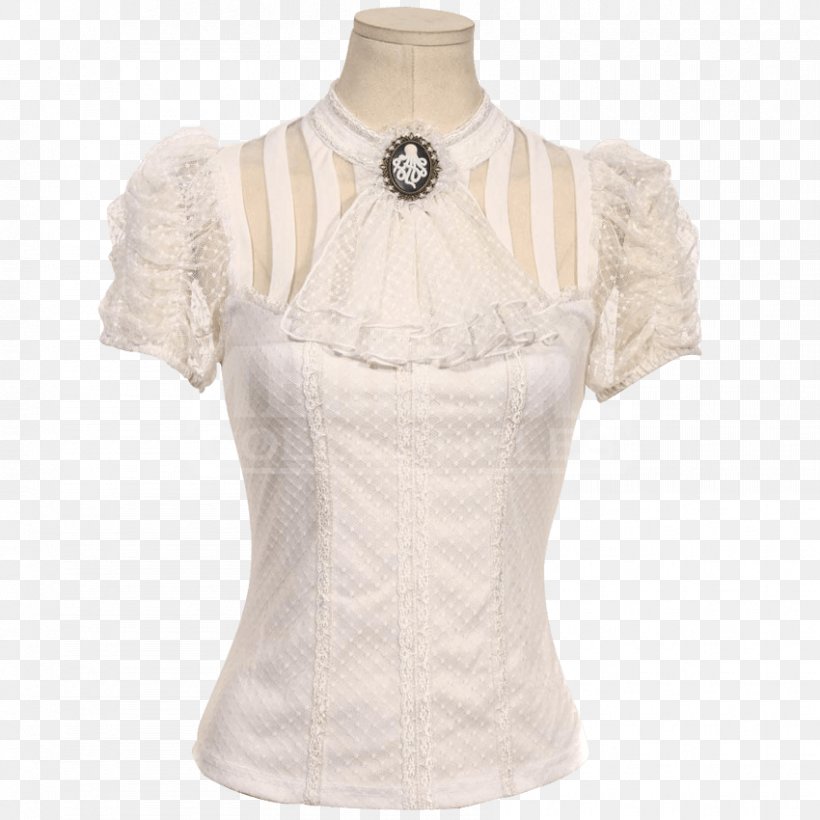Blouse Jabot Sleeve White Shirt, PNG, 850x850px, Blouse, Beige, Clothing, Clothing Sizes, Collar Download Free