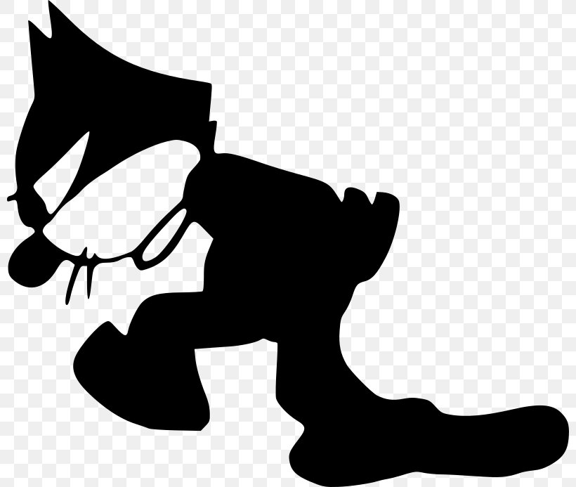 Felix The Cat Black Cat Clip Art, PNG, 800x693px, Felix The Cat, Artwork, Black, Black And White, Black Cat Download Free