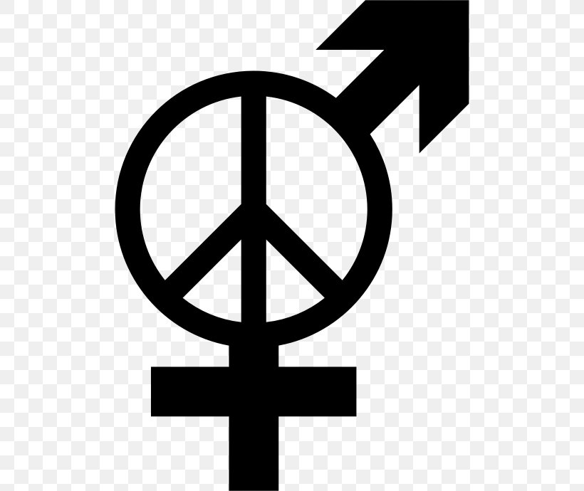 Peace Symbols Gender Symbol, PNG, 498x690px, Peace Symbols, Black And White, Gender, Gender Symbol, Peace Download Free