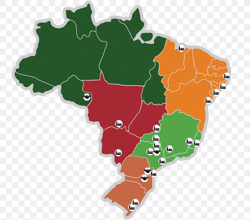Regions Of Brazil Map Art Clip Art, PNG, 750x724px, Regions Of Brazil, Area, Art, Brazil, Brazilian Art Download Free