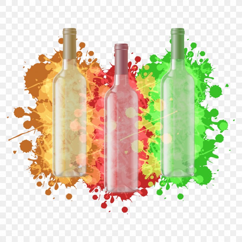 Bottle Painting, PNG, 1000x1000px, Bottle, Abstract Art, Alcoholic Drink, Art, Color Download Free