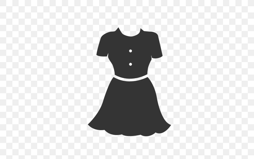 Dress T-shirt Clothing Frock, PNG, 512x512px, Dress, Black, Black And White, Blouse, Carnivoran Download Free