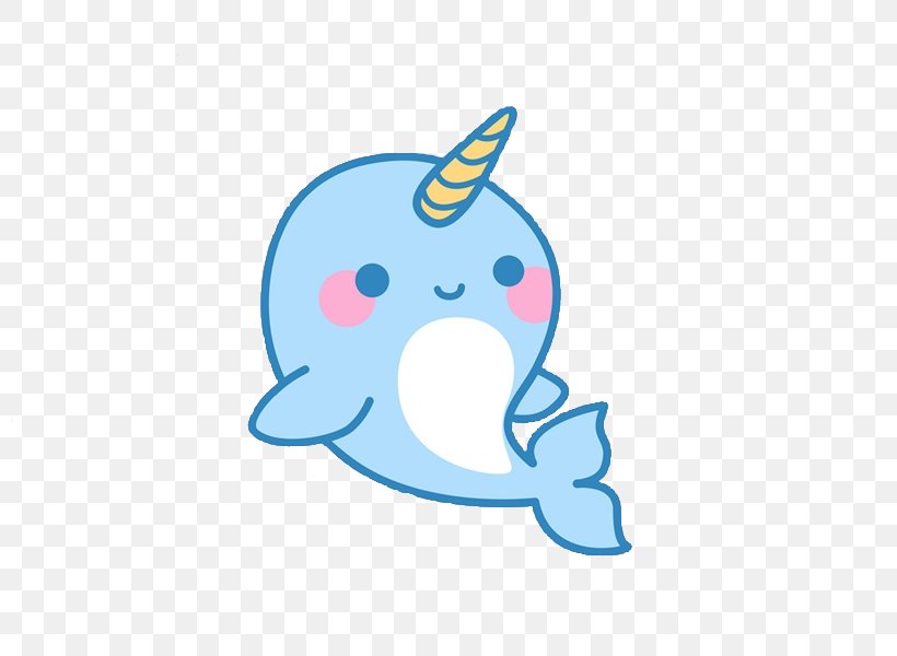 Narwhal Drawing Kavaii Cuteness Clip Art, PNG, 800x600px, Narwhal, Area, Cartoon, Cuteness, Dolphin Download Free