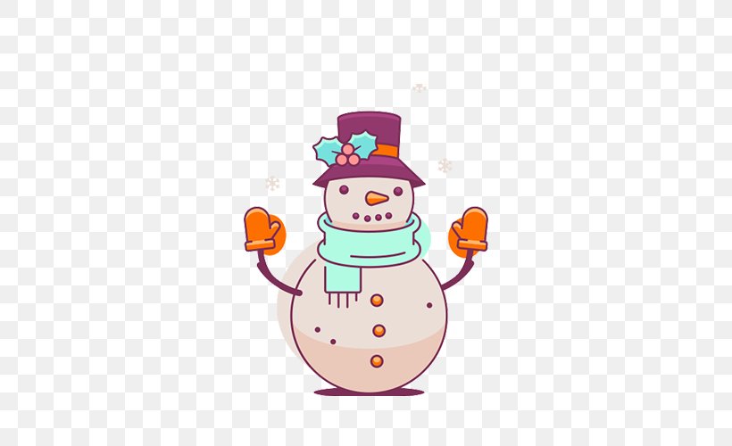Snowman Glove Designer Icon, PNG, 500x500px, Snowman, Art, Cartoon, Designer, Fictional Character Download Free