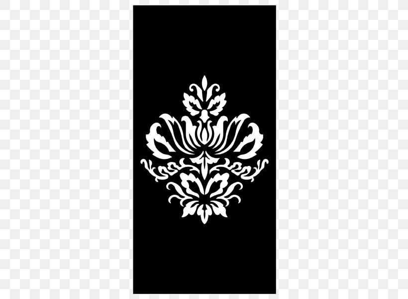 Stencil Floral Design Wallpaper, PNG, 525x600px, Stencil, Art, Black, Black And White, Damask Download Free