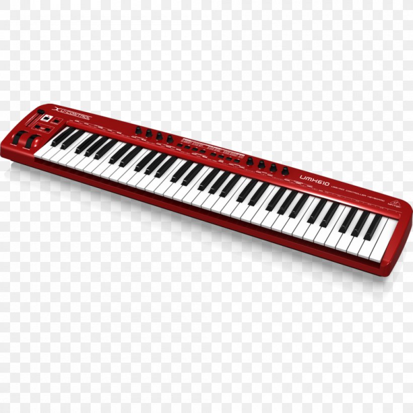MIDI Keyboard MIDI Controllers Musical Keyboard Sound Synthesizers Behringer, PNG, 1000x1000px, Watercolor, Cartoon, Flower, Frame, Heart Download Free