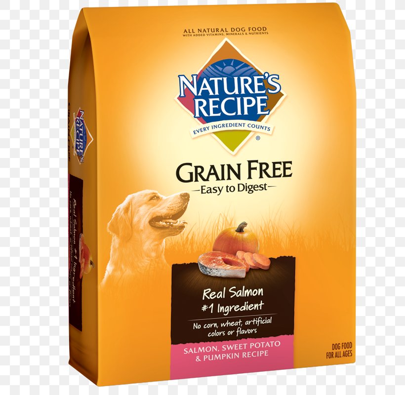 Nature's Recipe Grain Free Dry Dog Food Chicken Nature's Recipe Grain-Free Salmon Sweet Potato & Pumpkin Recipe Dry Dog Food 4 Lb Nature's Recipe Adult Lamb Meal & Rice Dry Dog Food, PNG, 800x800px, Dog, Chicken Meal, Dog Food, Food, Ingredient Download Free