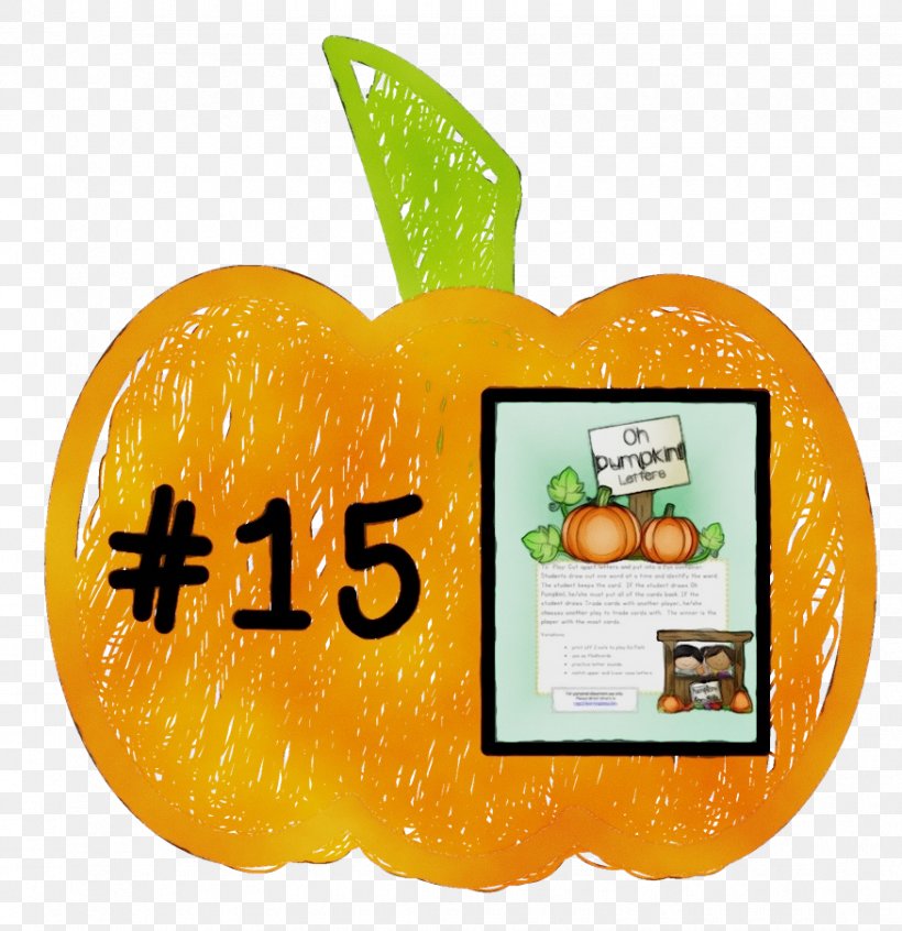 Cartoon Halloween Pumpkin, PNG, 875x903px, Watercolor, Bitter Orange, Calabaza, Citrus, Clementine Download Free