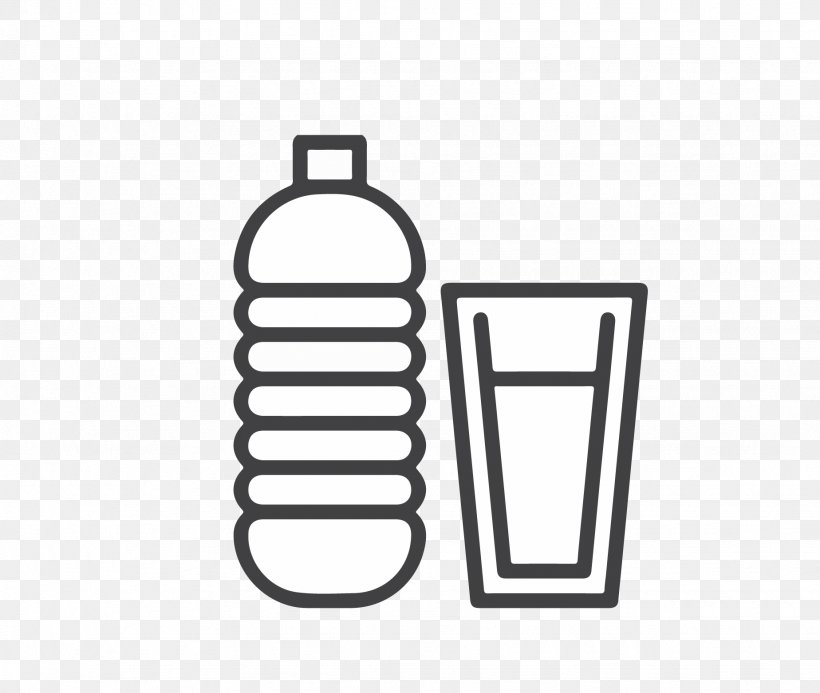 Glass Flat Design Illustration, PNG, 1848x1563px, Glass, Area, Black And White, Bottle, Brand Download Free