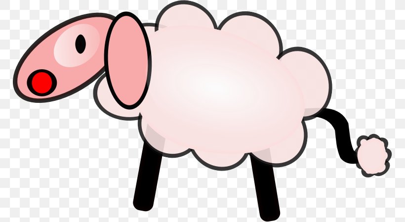 Sheep Clip Art Image Vector Graphics Openclipart, PNG, 768x449px, Watercolor, Cartoon, Flower, Frame, Heart Download Free