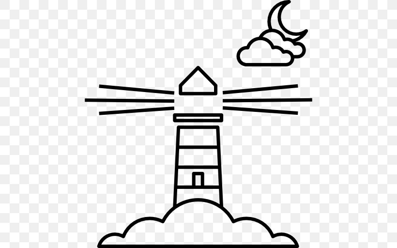 Split Point Lighthouse Clip Art, PNG, 512x512px, Lighthouse, Area, Artwork, Beacon, Black Download Free