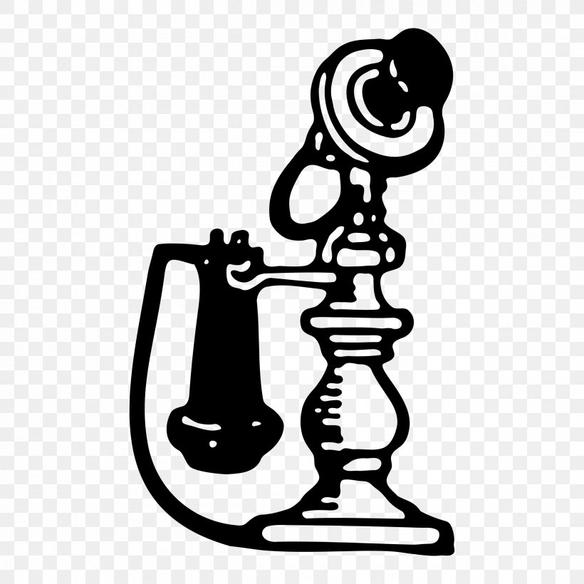 Candlestick Telephone Mobile Phones Clip Art, PNG, 2400x2400px, Telephone, Area, Artwork, Black And White, Candlestick Telephone Download Free