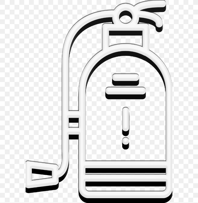 Hotel Services Icon Fire Extinguisher Icon, PNG, 608x842px, Hotel Services Icon, Black, Black And White, Fire Extinguisher Icon, Geometry Download Free