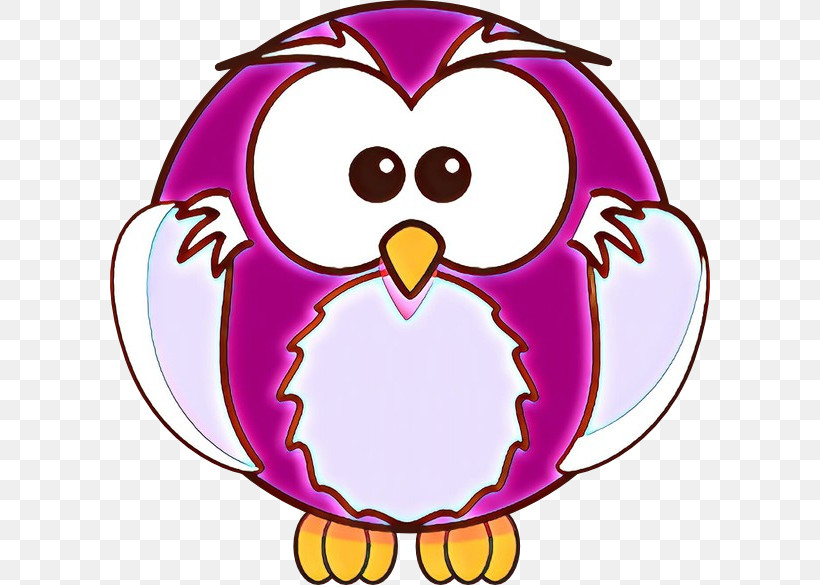 Pink Bird Cartoon Flightless Bird Purple, PNG, 600x585px, Pink, Bird, Cartoon, Flightless Bird, Magenta Download Free