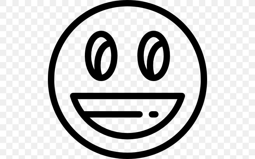 Smiley Emoticon Laughter, PNG, 512x512px, Smiley, Area, Black And White, Emoticon, Face With Tears Of Joy Emoji Download Free
