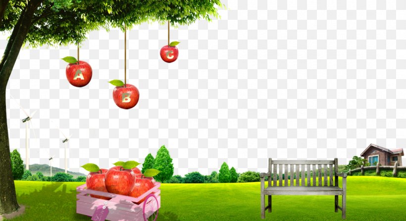 Free Apple Grass Huts To Pull Material, PNG, 1100x600px, Child, Apple, Book, Cartoon, Computer Software Download Free