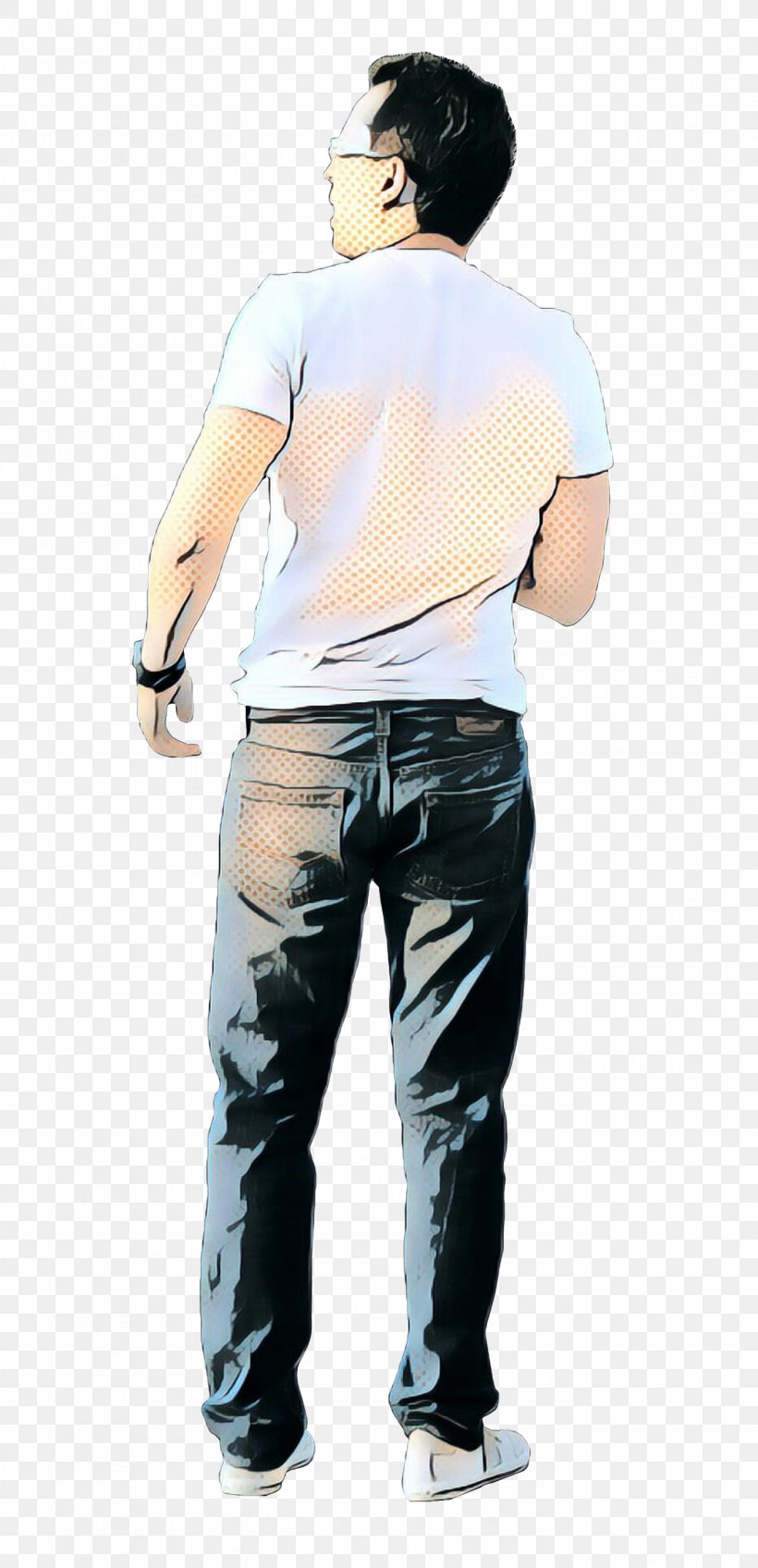 Jeans T-shirt Denim Shoulder Sleeve, PNG, 1360x2812px, Jeans, Abdomen, Beige, Clothing, Denim Download Free