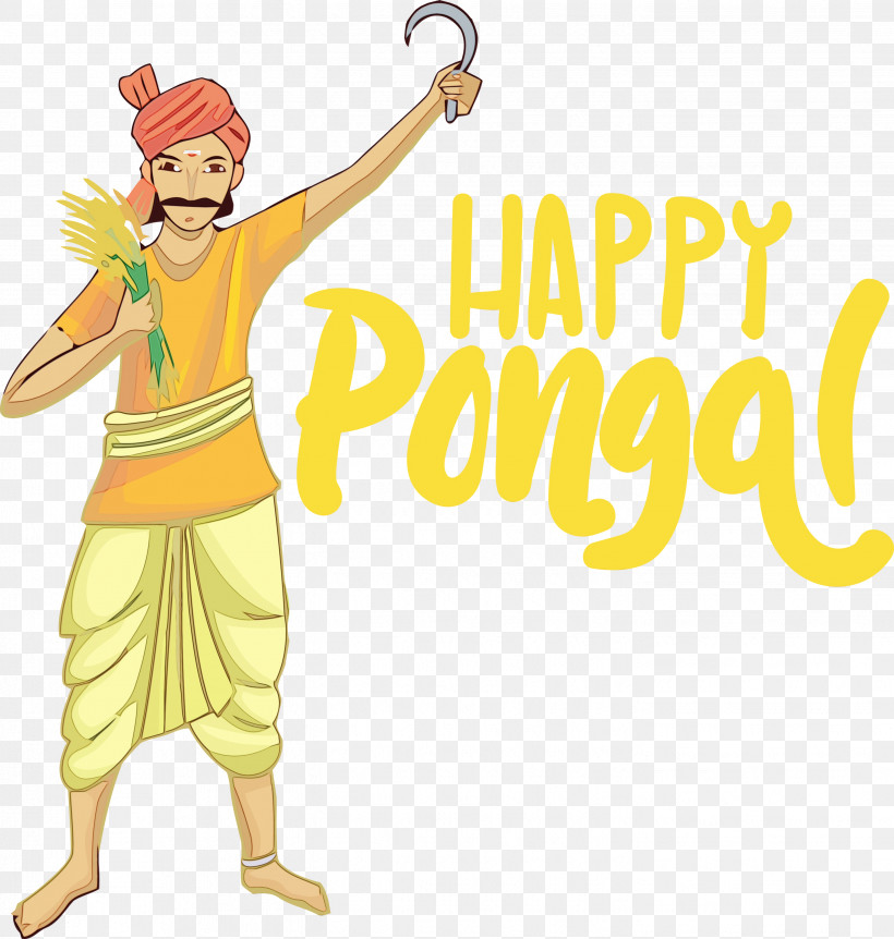 Makar Sankranti, PNG, 2851x3000px, Pongal, Cartoon, Drawing, Festival, Happy Pongal Download Free