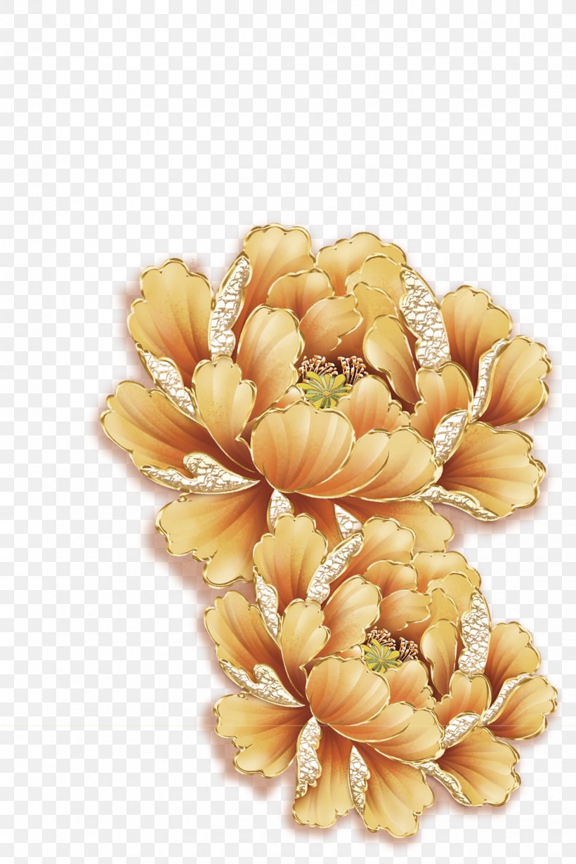 Moutan Peony Gold, PNG, 1417x2126px, Moutan Peony, Chrysanths, Cut Flowers, Floral Design, Floristry Download Free