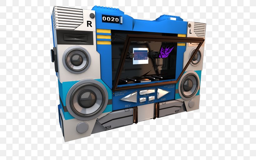 Sound Multimedia Boombox Hardware, PNG, 512x512px, Soundwave, Adhesive Tape, Boombox, Bumblebee, Electronics Download Free