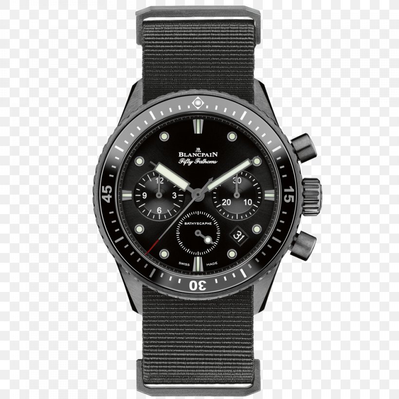 Villeret Blancpain Diving Watch Flyback Chronograph, PNG, 984x984px, Villeret, Blancpain, Blancpain Fifty Fathoms, Brand, Chronograph Download Free