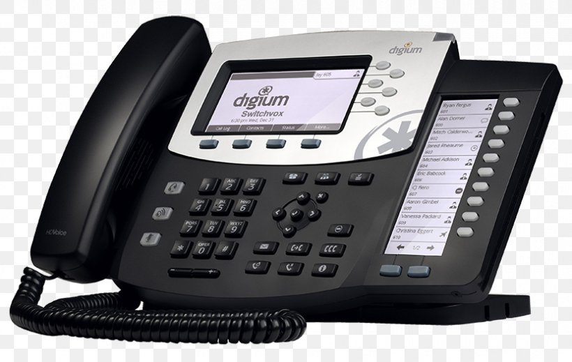 Digium D70 VoIP Phone Digium D40 Telephone, PNG, 830x526px, Digium D70, Asterisk, Communication, Corded Phone, Digium Download Free