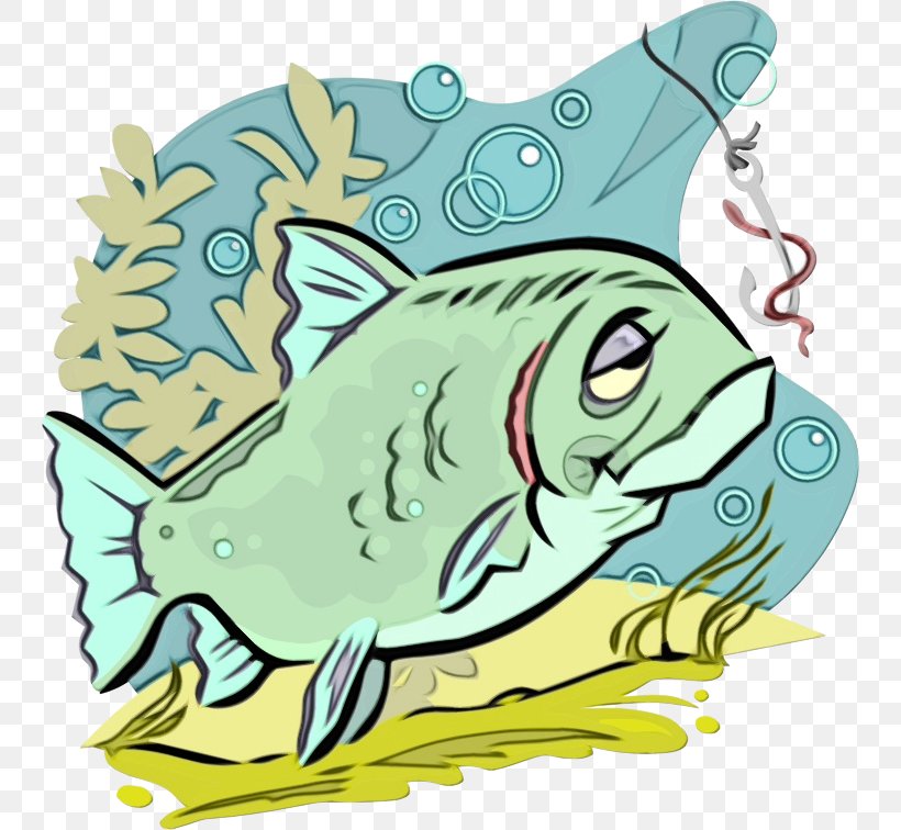 Fish Fish Clip Art Bass, PNG, 744x756px, Watercolor, Bass, Fish, Paint, Wet Ink Download Free