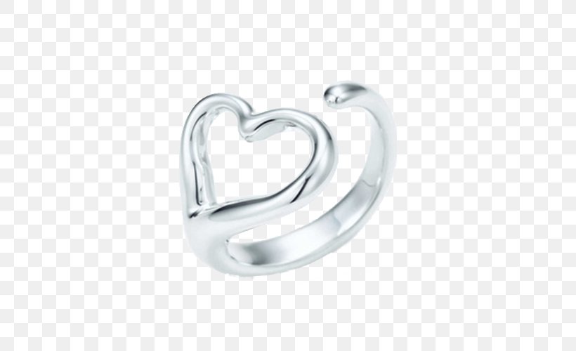Earring Tiffany & Co. Heart Sterling Silver, PNG, 500x500px, Earring, Body Jewelry, Bracelet, Diamond, Engagement Ring Download Free