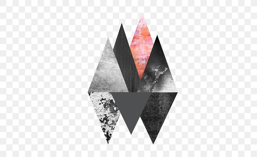 Abstract Art Image Geometric Abstraction Triangle, PNG, 500x500px, Abstract Art, Art, Collage, Geometric Abstraction, Geometric Shape Download Free