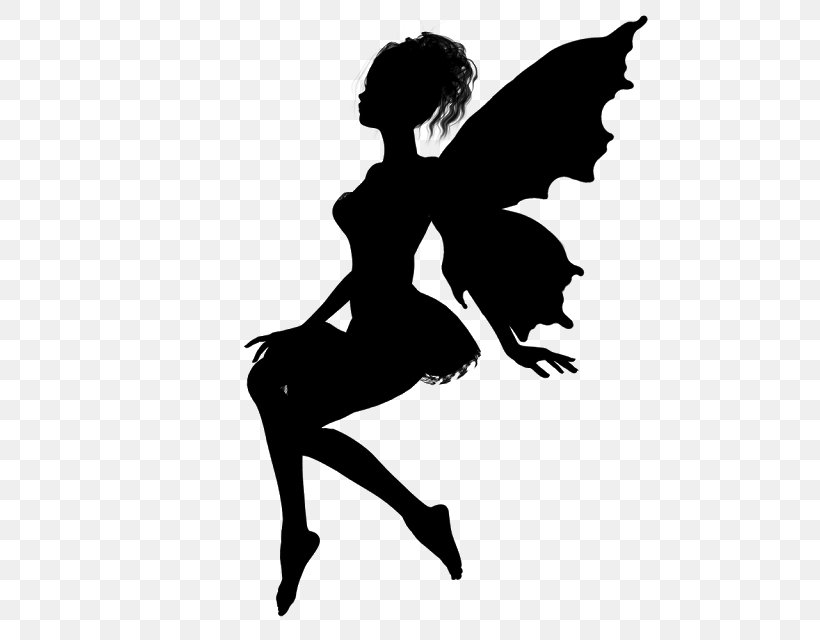 Fairy Silhouette Clip Art, PNG, 640x640px, Fairy, Ballet Dancer, Black, Black And White, Dancer Download Free