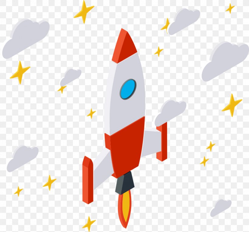 Rocket Euclidean Vector, PNG, 930x866px, Rocket, Cartoon, Flat Design, Resource, Space Download Free