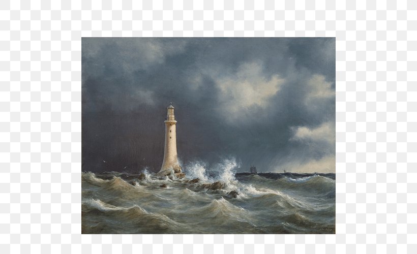 Eddystone Lighthouse Smeaton's Tower National Gallery Of Denmark Groninger Museum Painting, PNG, 500x500px, Eddystone Lighthouse, Art, Artist, Beacon, Canvas Download Free