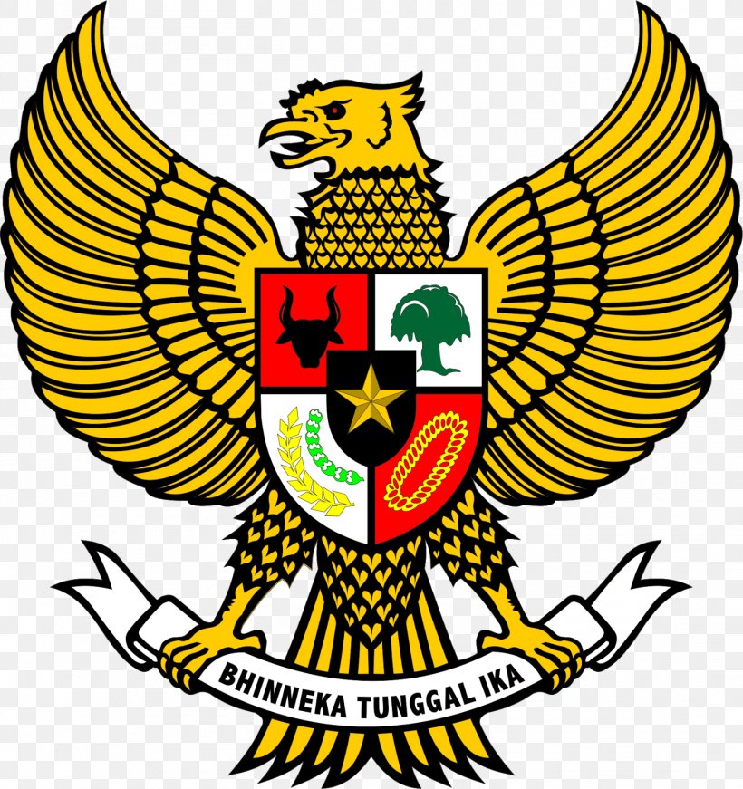 National Emblem Of Indonesia Pancasila Garuda Clip Art, PNG, 1506x1600px, National Emblem Of Indonesia, Art, Artwork, Beak, Black And White Download Free