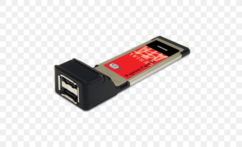 Adapter ExpressCard Laptop Serial Port PCI Express, PNG, 500x500px, Adapter, Computer Port, Conventional Pci, Data Storage Device, Electronic Device Download Free