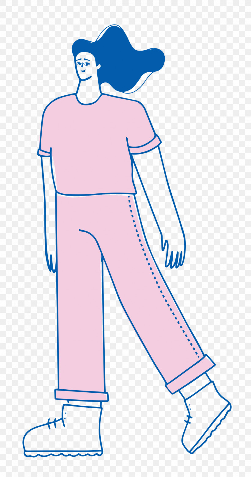 Girl Standing, PNG, 1317x2500px, Girl Standing, Electric Blue M, Human, Human Body, Line Art Download Free