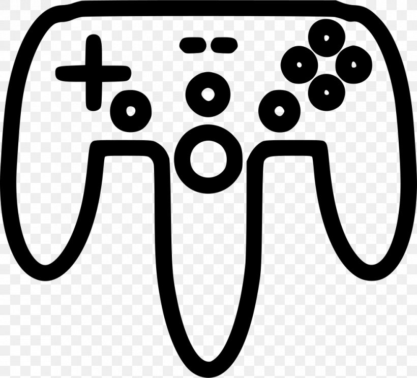 Joystick Game Controllers Gamepad Remote Controls Clip Art, PNG, 980x890px, Joystick, Area, Black And White, Game, Game Controllers Download Free