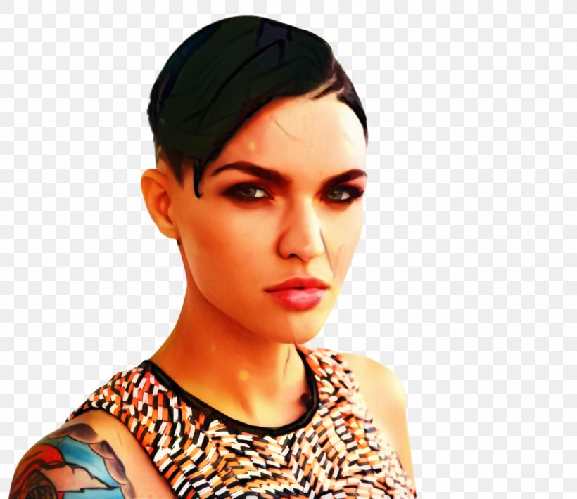 Ruby Rose Orange Is The New Black Stella Carlin Actor Celebrity, PNG, 1074x930px, Ruby Rose, Actor, Beauty, Black Hair, Bob Cut Download Free
