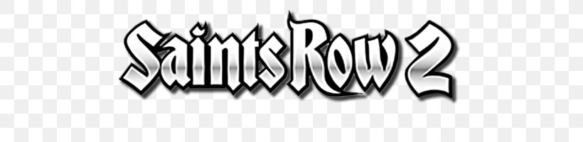 Saints Row 2 Saints Row: The Third Saints Row IV Xbox 360, PNG, 800x200px, Saints Row 2, Action Game, Area, Black, Black And White Download Free