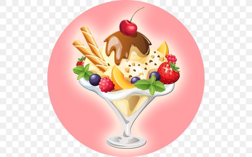 Sundae Ice Cream Cones Ice Pops Dessert, PNG, 512x512px, Sundae, Bar, Breakfast, Cartoon, Chocolate Download Free