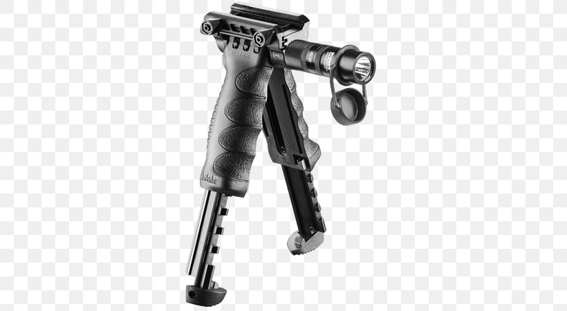 Vertical Forward Grip Bipod Tactical Light Grip Pod Flashlight, PNG, 765x450px, Vertical Forward Grip, Bipod, Black And White, Buydig, Camera Download Free