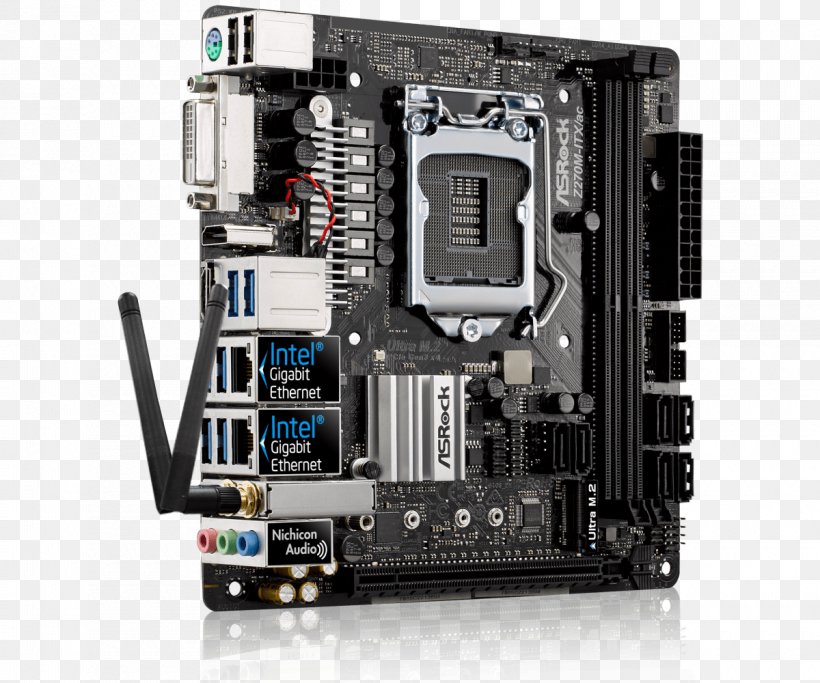 Intel Motherboard Mini-ITX LGA 1151 ASRock Fatal1ty Z270 Gaming K6, PNG, 1200x1000px, Intel, Asrock, Asrock Fatal1ty Z270 Gaming K6, Asrock Z270m Pro4, Central Processing Unit Download Free